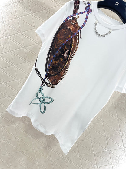 Louis 25fw printed t-shirt