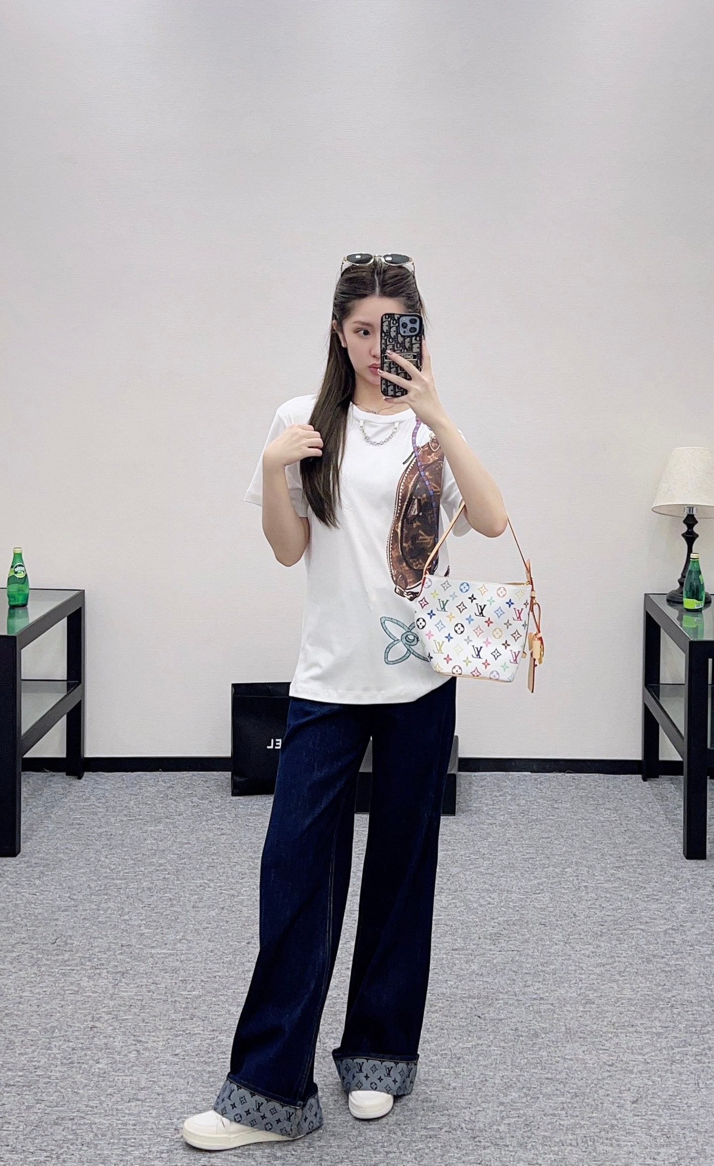 Louis 25fw printed t-shirt