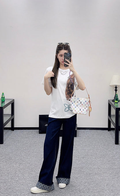 Louis 25fw printed t-shirt