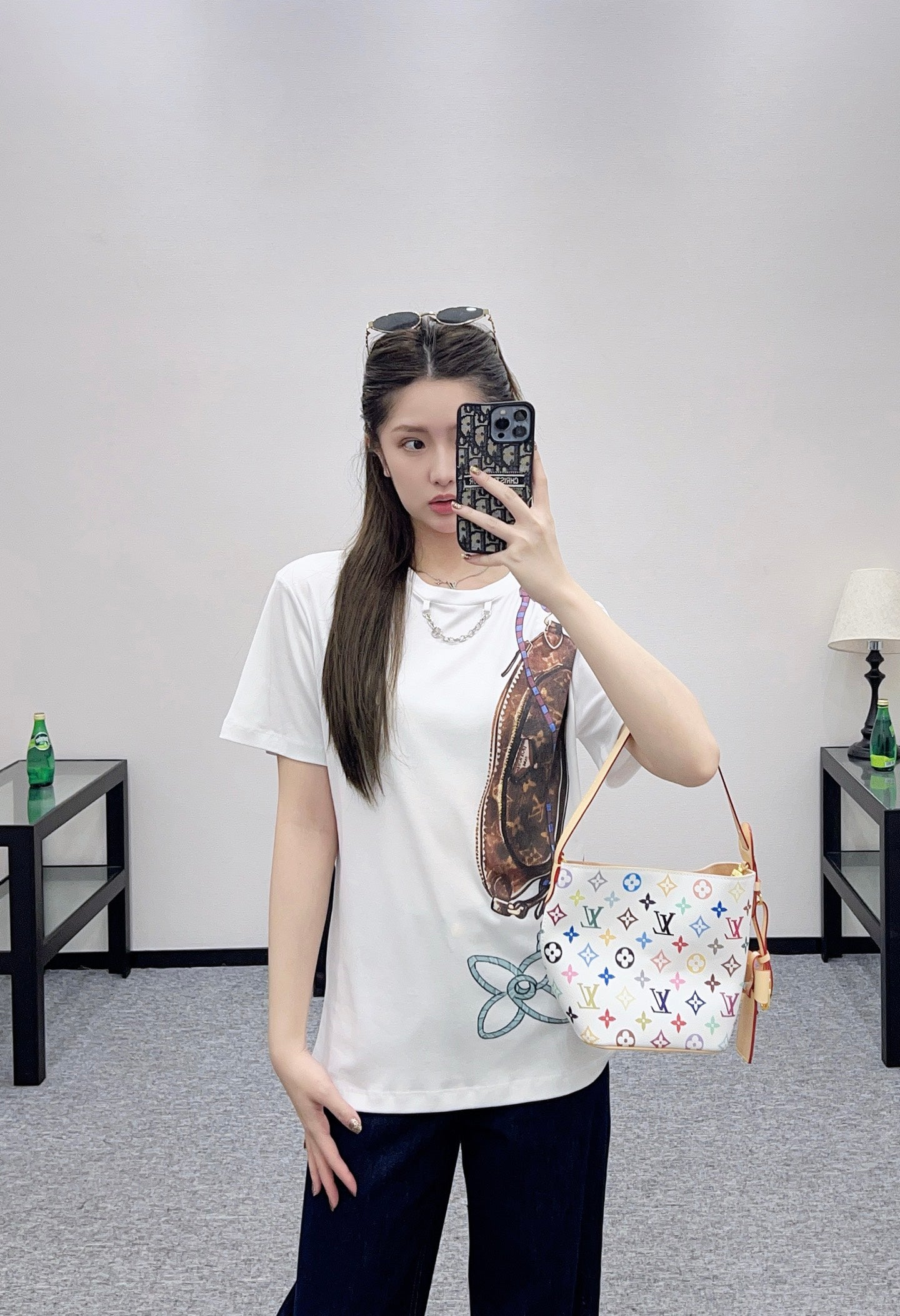 Louis 25fw printed t-shirt