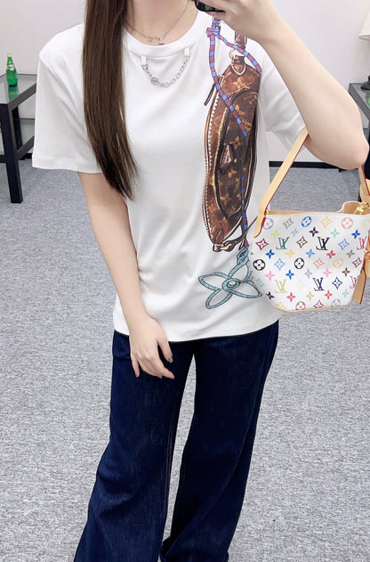 Louis 25fw printed t-shirt