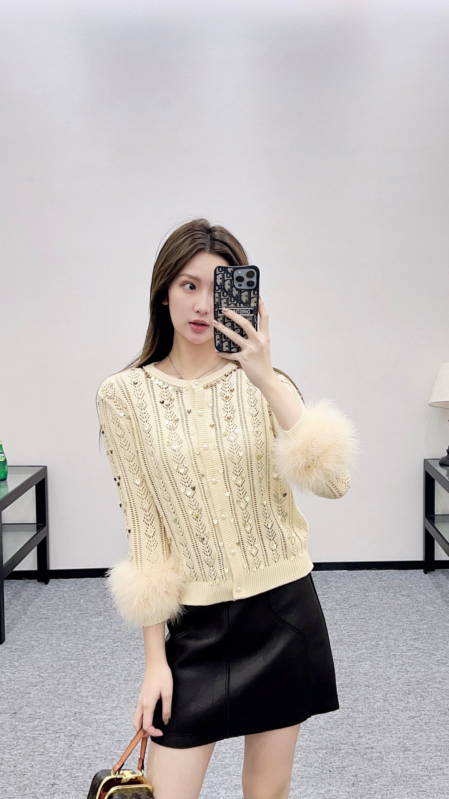 Valen 25fw knitted cardigan