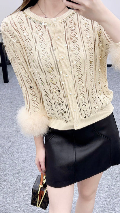 Valen 25fw knitted cardigan