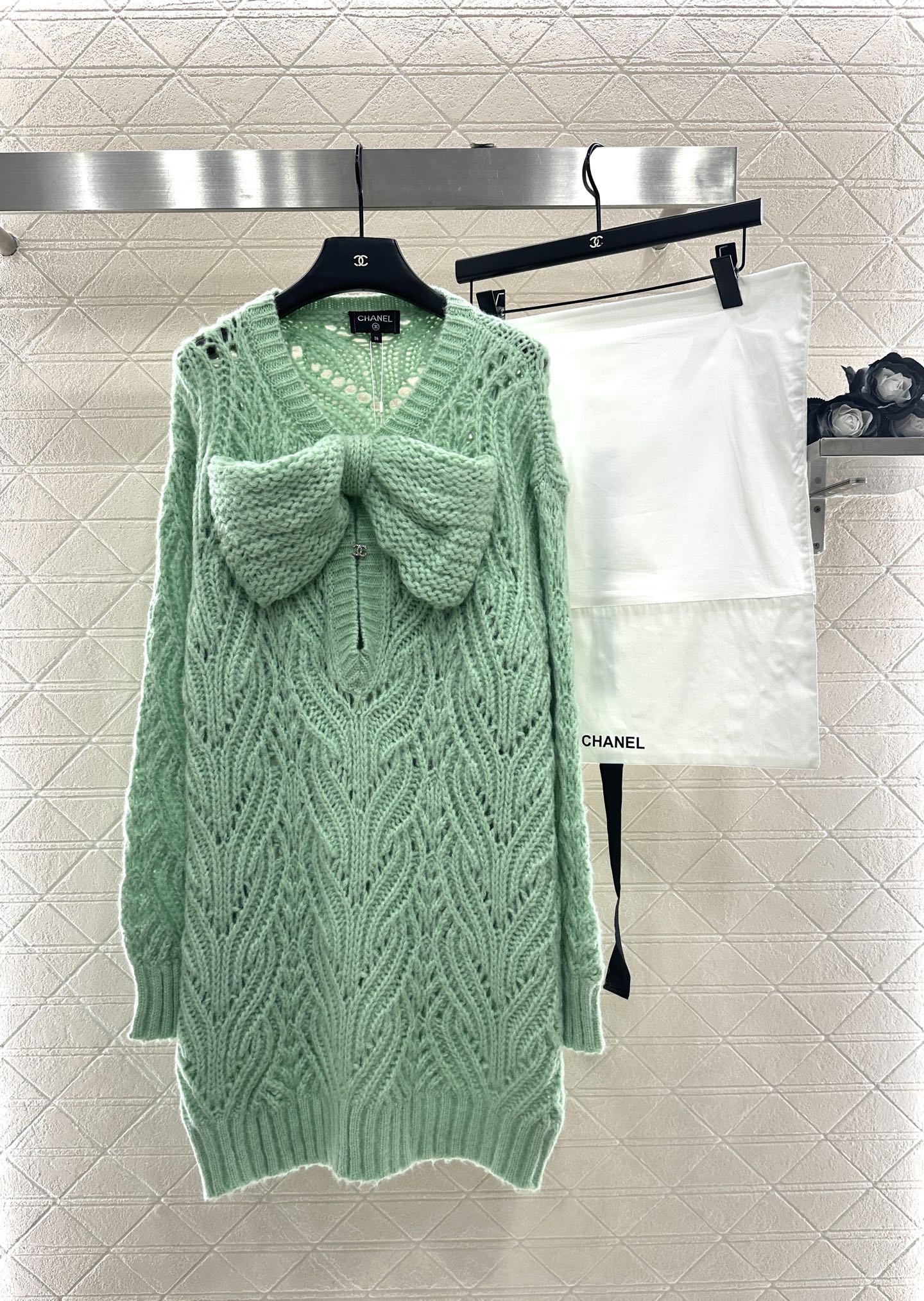 Chan 25fw knitted dress