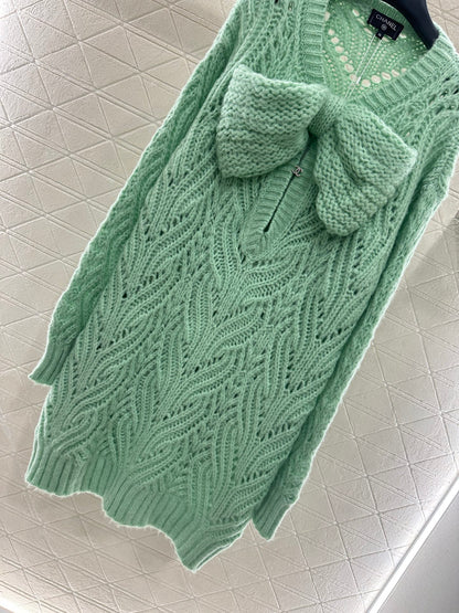Chan 25fw knitted dress