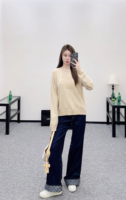 Louis 25fw embroidered sweter