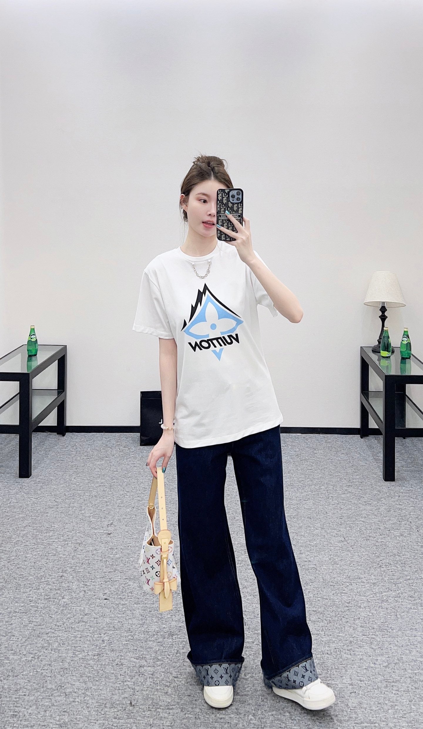Louis 25fw printed t-shirt