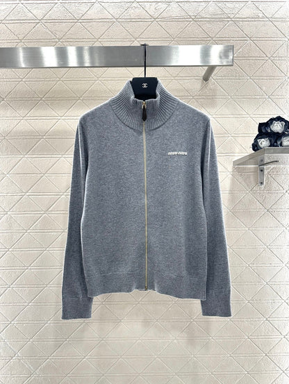 Miu 25fw knitted cardigan