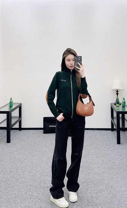 Miu 25fw knitted cardigan