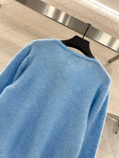 Miu 25fw knitted cardigan