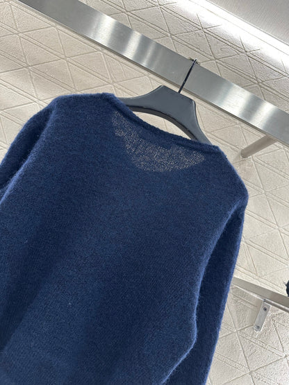 Miu 25fw knitted cardigan
