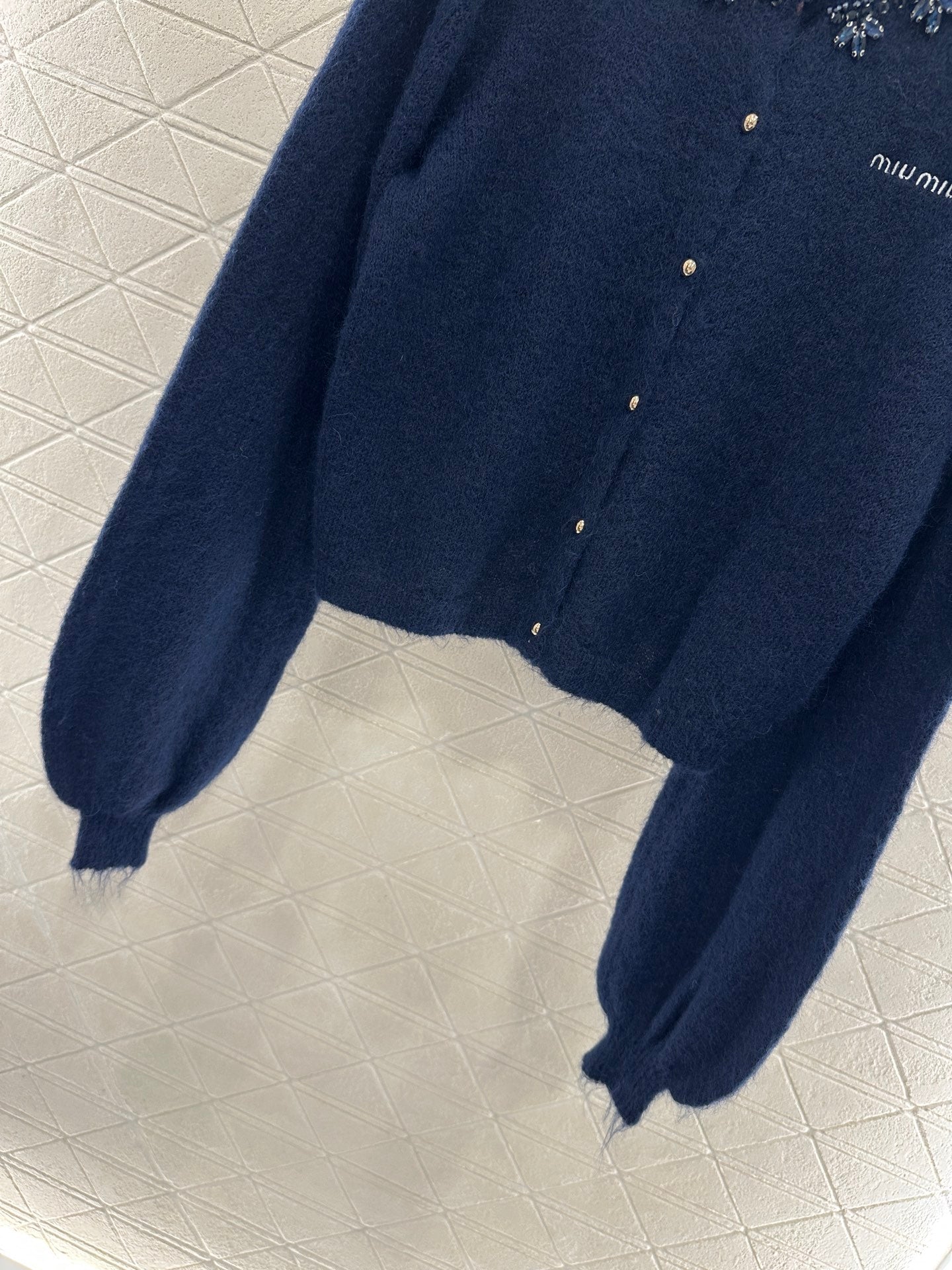 Miu 25fw knitted cardigan