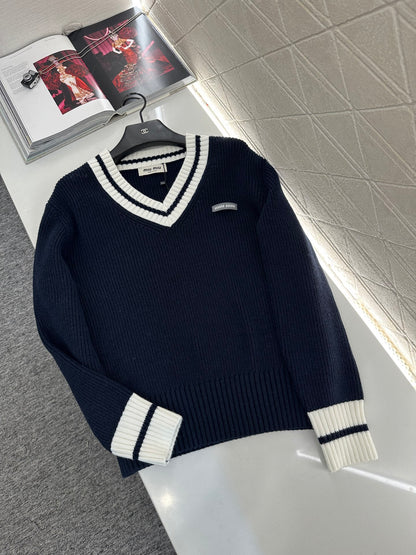 Miu 25fw knitted sweater