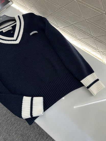 Miu 25fw knitted sweater